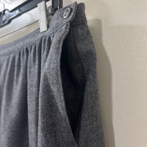 Pendleton Womens Gray 100% Virgin Wool Lined Skirt With Pockets Sz LG/XL - Picture 5 of 11